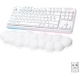 Logitech G G715, Kabellos, RF Wireless + Bluetooth, Mechanischer Switch, AZERTY, RGB-LED, Weiß