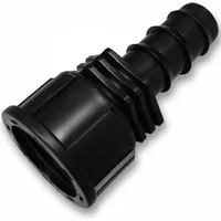 Bradas Schlauchanschluss IG 1/2 Zoll für 16 mm Tropfschlauch schwarz