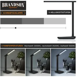 Brandson Schreibtischlampe Schwarz