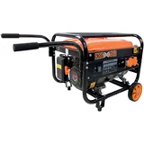 CROSS TOOLS Benzin Stromerzeuger - Stromaggregat - Generator (2.600 W max. Leistung, 2x 230 V Steckdosen, 15l Tank, 3,85 kW (5,2 PS) Motorleistung, Ölmangelsicherung, Seilzugstarter) CPG 3000 V, 68035