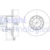 Delphi Bremsscheibe BG2265