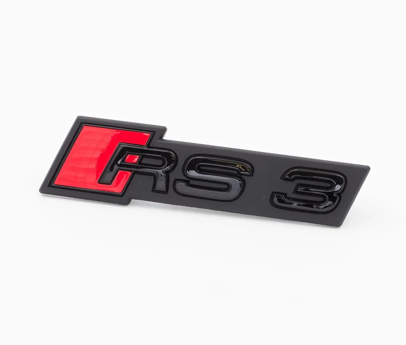 Original Audi RS3 Schriftzug Emblem Logo Schwarz Front Kühlergrill