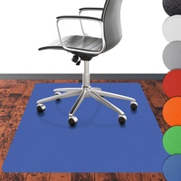Bodenschutzmatte Chroma aus PE-Kunststoff - Blaue Stuhlmatte für Hartböden - Kratzfeste Bürostuhl Unterlage für zuverlässigen Bodenschutz im Büro und Zuhause - 90x120 cm Blau