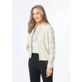 GOLDNER Blouson mit klassischen Details", in stein | Gr.: 42,