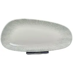 x Bonna Iris Vago Platte 36cm 2,2cm hoch oval Porzellan Weiß IRSVAO36DT Servierplatte Servierteller Teller Geschirr