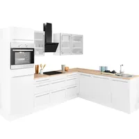 OPTIFIT Winkelküche »Bern«, Stellbreite 285x225 cm, wahlweise mit E-Geräten