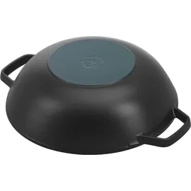 Staub Wok 30 cm, Gusseisen Induktionsgeeignet, schwarz