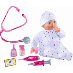 idee+spiel 60340 dollsworld Dolly Doktorpuppe mit Zubehör, 46 cm