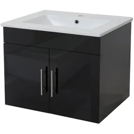 MCW Waschbeckenunterschrank 59 x 48 cm Schwarz