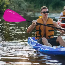 24move Doppelpaddel 2 in 1 Aluminium 230 cm Pink