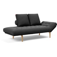 INNOVATION LIVING Schlafsofa Rollo Bow Stoff Grau Charcoal