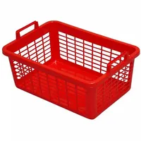 Lockweiler Wäschekorb eckig 26 l, 50 cm, rot