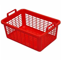 Lockweiler Wäschekorb eckig 26 l, 50 cm, rot