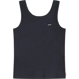 Levi's Ripptanktop LEVI'S KIDS "LVG MEET AND GREET RIBBED TANK", Mädchen, Gr. 8 (128), schwarz, Obermaterial: 95% Baumwolle, 5% Elasthan, Rundhals, Tops, for GIRLS