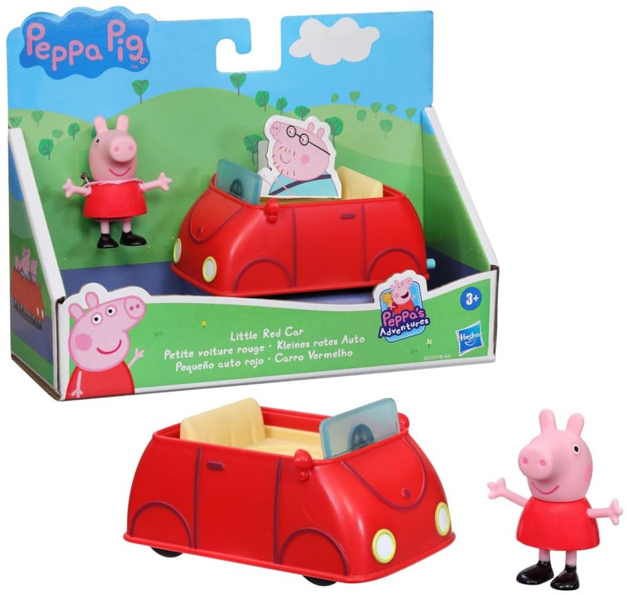 Peppa Pig Peppa’s Adventures Kleine Fahrzeuge Kleines rotes Auto mit Figur, Ab 3 Jahren geeignet