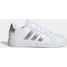 Adidas Grand Court Lifestyle Tennis Lace-Up Kids Cloud White / Matte Silver / Matte Silver 37 1/3