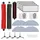 isinlive 17 Stück Zubehör für Roborock S8 Pro Ultra Staubsauger -2*Hauptbürste (DuoRoller Bürste),1*Reinigungsbürste, 4*Wischtücher VibraRise 2.0,4*W...