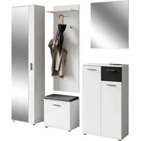 byLIVING Jakob Garderoben-Set 5 Stk 0 x 0 x 0 schwarz-weiß