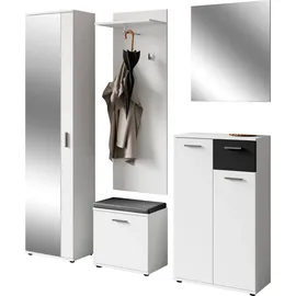 byLIVING Jakob Garderoben-Set 5 Stk 0 x 0 x 0 schwarz-weiß