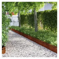 vidaXL Rasenkante 103 x 0,05 x 22 cm 10 Stück Braun