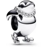 Pandora 792988C01 Silber-Charm Skifahrender Pinguin