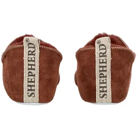 SHEPHERD Hausschuh Veloursleder Rot 38