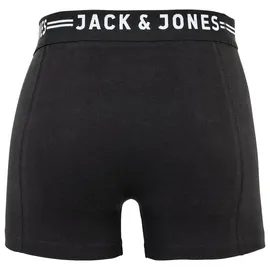 JACK & JONES SENSE TRUNKS Boxershorts schwarz / weiß L 6er Pack