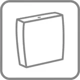 Villeroy & Boch Avento Aufputzspülkasten 775811RW Stone White mit Innengarnitur DualFlush-Spartaste