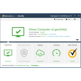 NortonLifeLock Norton 360 Standard 10 GB Cloud-Backup 1 Gerät 1 Jahr ESD DE Win Mac Android iOS