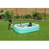 BESTWAY Family Pool 201 x 150 x 51 cm blau/weiß