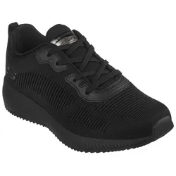 Sneaker SKECHERS "SKECHERS SQUAD", Herren, Gr. 41, schwarz, Textil, Lederimitat, sportlich, Schuhe, für Maschinenwäsche geeignet, Freizeitschuh, Halbschuh, Schnürschuh, Topseller
