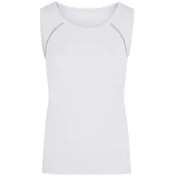 Damen Fitness Tanktop JN493, weiß/silber, Größe XS - weiss - XS
