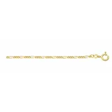 Adelia ́s Kette ohne Anhänger Figarokette Halskette 333 Gold (8K), Goldkette goldfarben 45