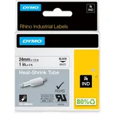 Dymo DYMO® Original IND-Heißschrumpfschlauch für Rhino 6000+, Polyolefin - schwarz auf weiss