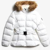 Superdry Fuji Belted Damen. Kapuzenjacke weiß S