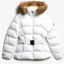 Superdry Fuji Belted Damen. Kapuzenjacke weiß S