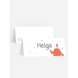 Tischkarten zur Weihnachtsfeier selbst gestalten mit Spruch und Fotos im Onlinedesigner bei Meine-Kartenmanufaktur.de