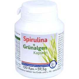 PHARMA PETER Spirulina + Grünalgen Chlorella Kapseln 120 St.