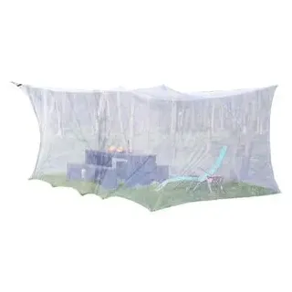 Infactory XXL-Moskitonetz für Innen & Außen, 300 x 250 cm, 220 Mesh, weiß