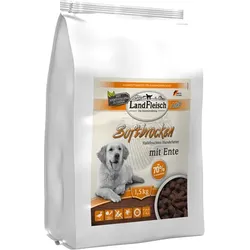 LandFleisch Hund Softbrocken Ente Softbrocken mit Ente getreidefrei 1,5 kg