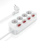 Bearware Steckdosenleiste Mehrfachsteckdose Steckerleiste 3680W, 4-fach