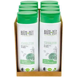 BLÜTE-ZEIT Körperlotion Bio-Limette & Bio-Minze 250 ml, 8er Pack
