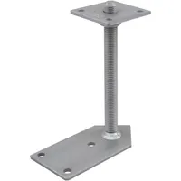 Pitzl Pfostenträger Typ 11013.6200 Eck Zinip beschichtet mit Gewindestange 1 Stück
