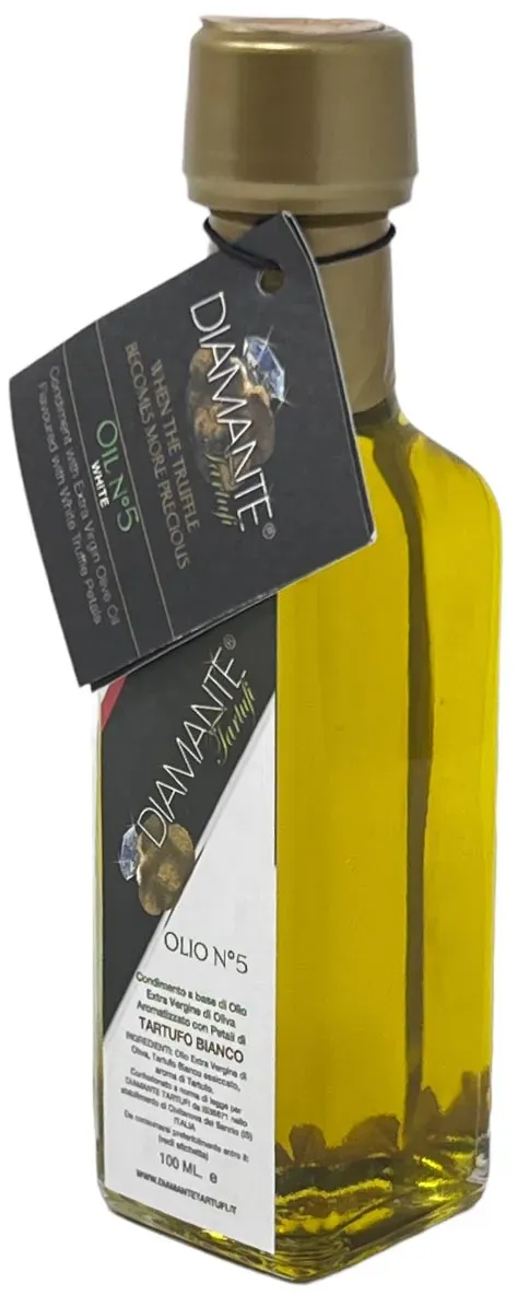 DIAMANTE TARTUFI Olivenöl mit Weißem Trüffel, 100ML - Exquisite Delikatesse