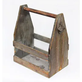 DanDiBo Ambiente Bierträger mit Flaschenöffner 30 x 20 x 38 cm braun