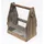 DanDiBo Ambiente Bierträger mit Flaschenöffner 30 x 20 x 38 cm braun