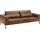 Musterring 3-Sitzer Leder braun