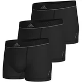 Adidas Herren Trunk (3PK) -Active Micro Flex Eco Unterwäsche, 000 Black, S (3er Pack)