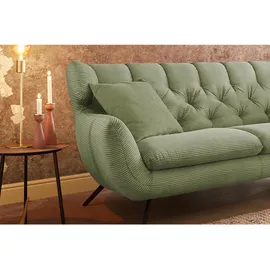 KAWOLA 2-Sitzer Charme Cord olivgrün