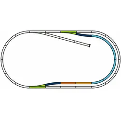 PIKO H0 55321 - PIKO H0 A-Gleis mit Bettung Set: C